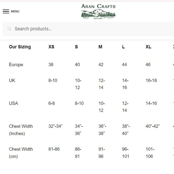 Aran Crafts Ireland 100% Merino Wool Cable Knit Fisherman Sweater S - Picture 3 of 10